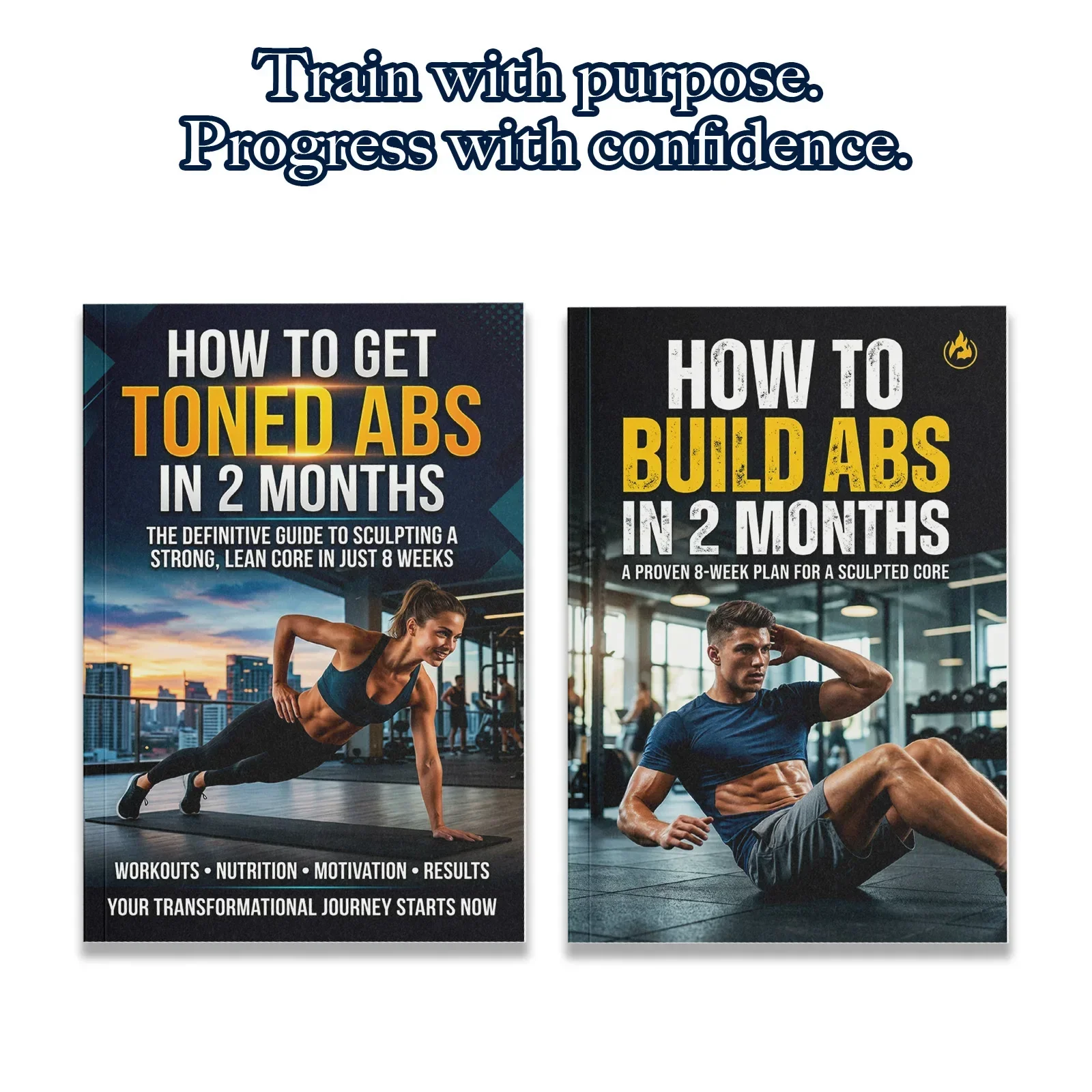 Nutrition Fitness - 2-Book Abs Training Guide Set for