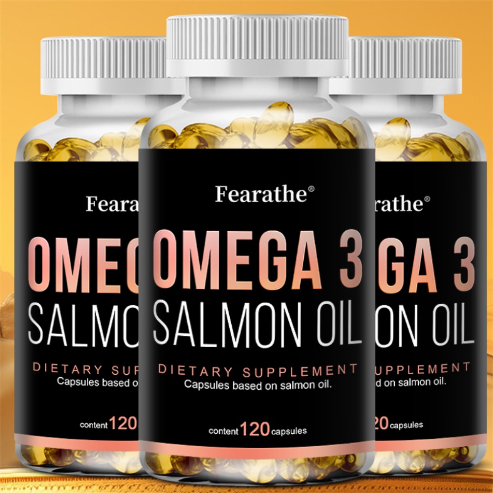 Omega 3 Fish Oil - Salmon Fish Oil, 1000mg, 120 Softge