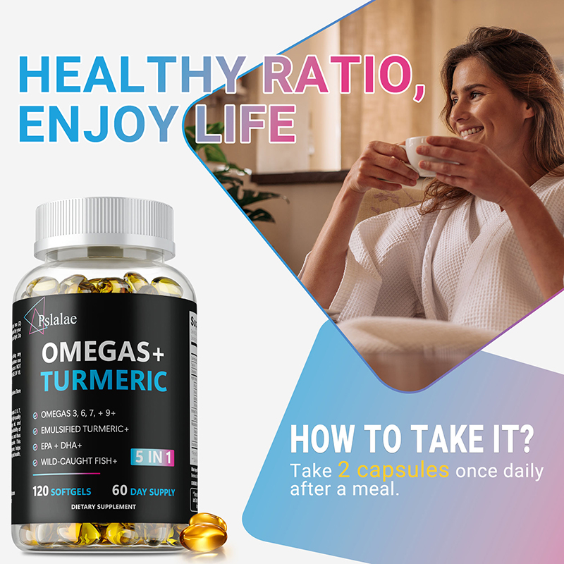 Omegas+ Turmeric Capsules - In - Turmeric Curcumin Capsule recension och pris