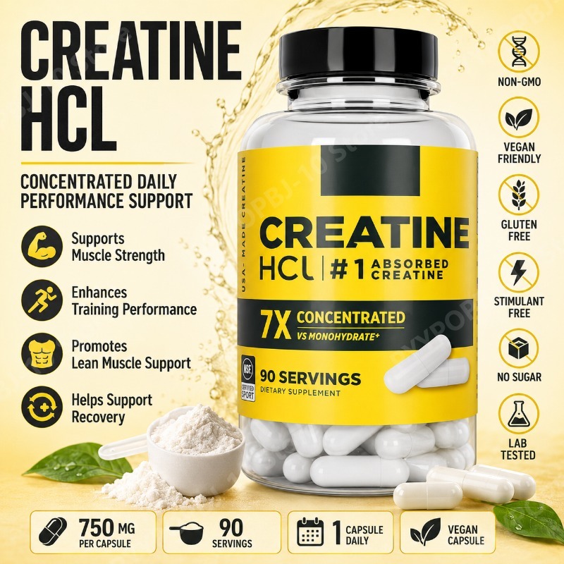 Creatine HCl 750mg 90 Capsules - Nutrition Fitness Supplements recension och pris