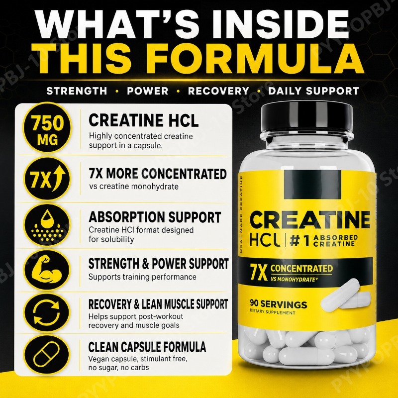 Creatine HCl 750mg 90 Capsules - Nutrition Fitness Supplements recension och pris
