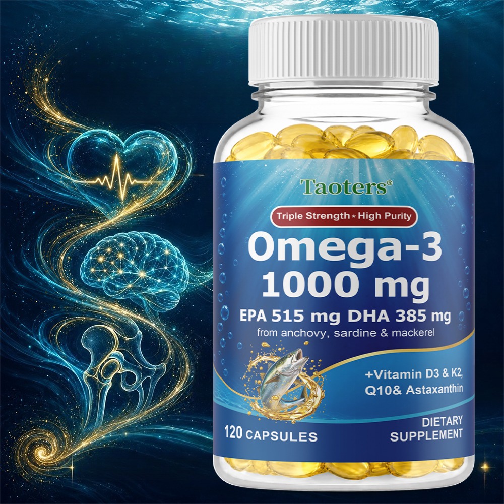 Omega-3 1000Mg with D3 K2 CoQ1 - Omega 3 Fish Oil recension och pris