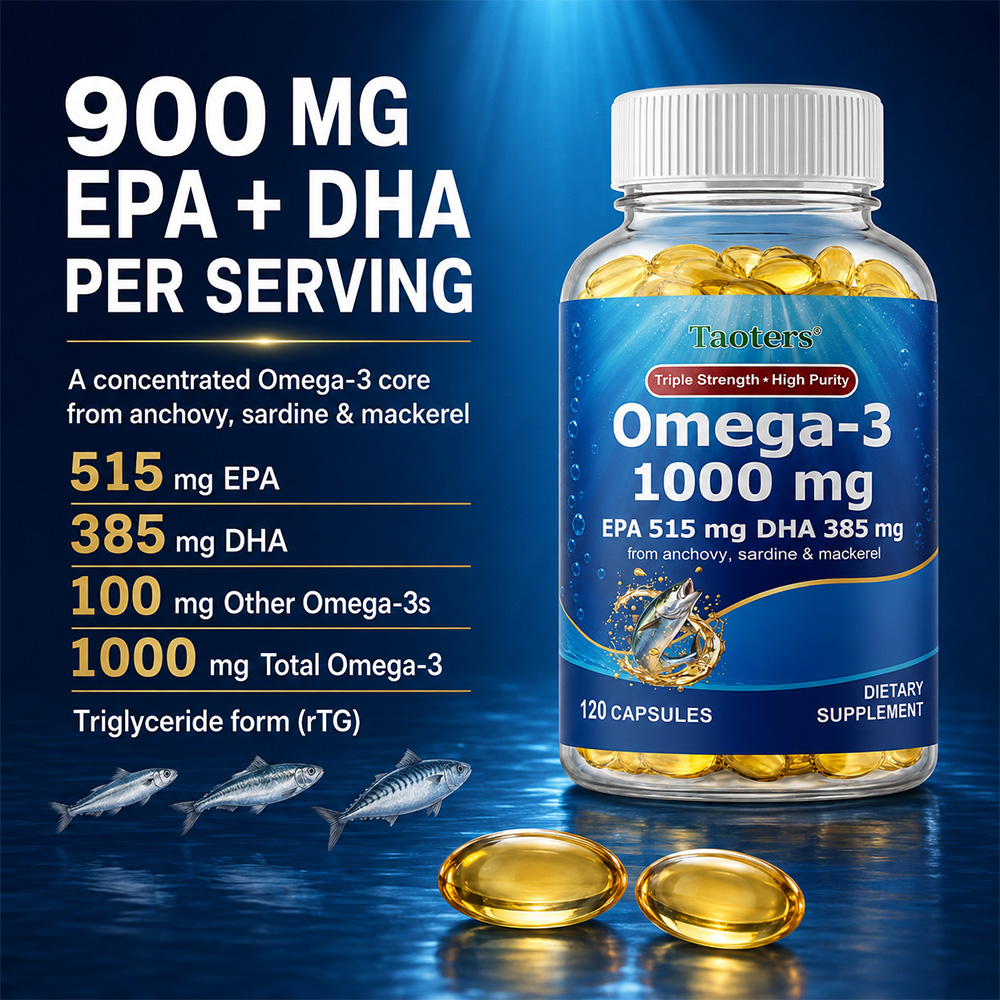 Omega-3 1000Mg with D3 K2 CoQ1 - Omega 3 Fish Oil recension och pris