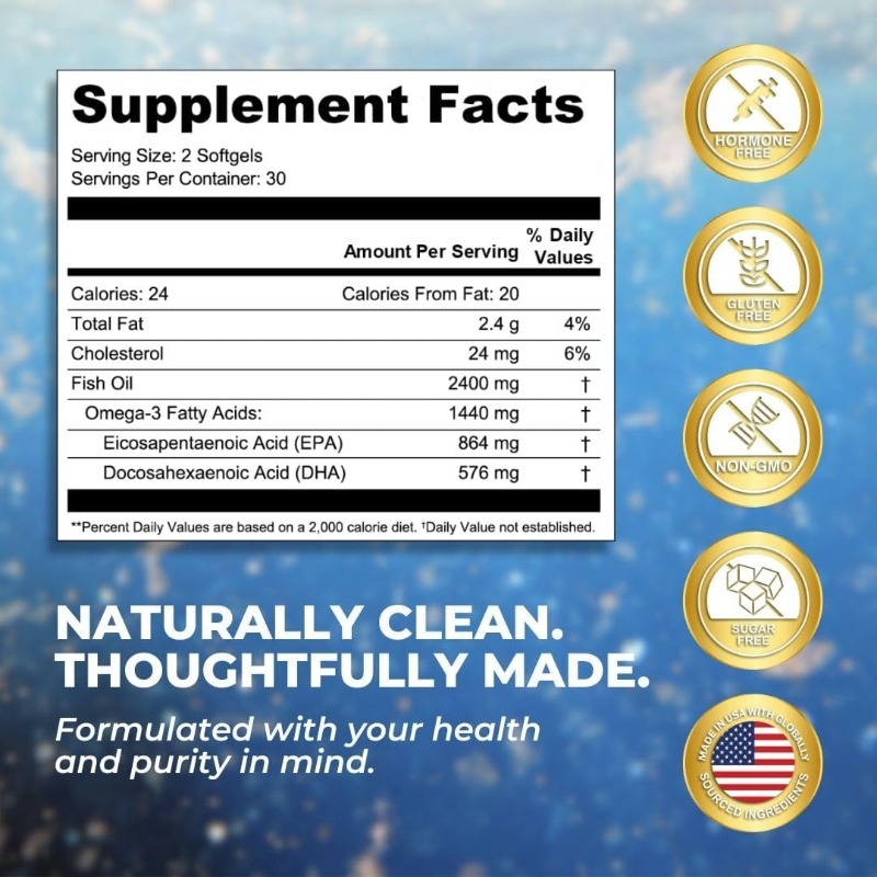 Omega-3 Fish Oil Soft Capsules - Omega 3 Fish Oil recension och pris