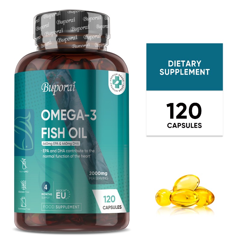 Omega 3 Fish Oil 2000mg - with - Omega 3 Fish Oil recension och pris