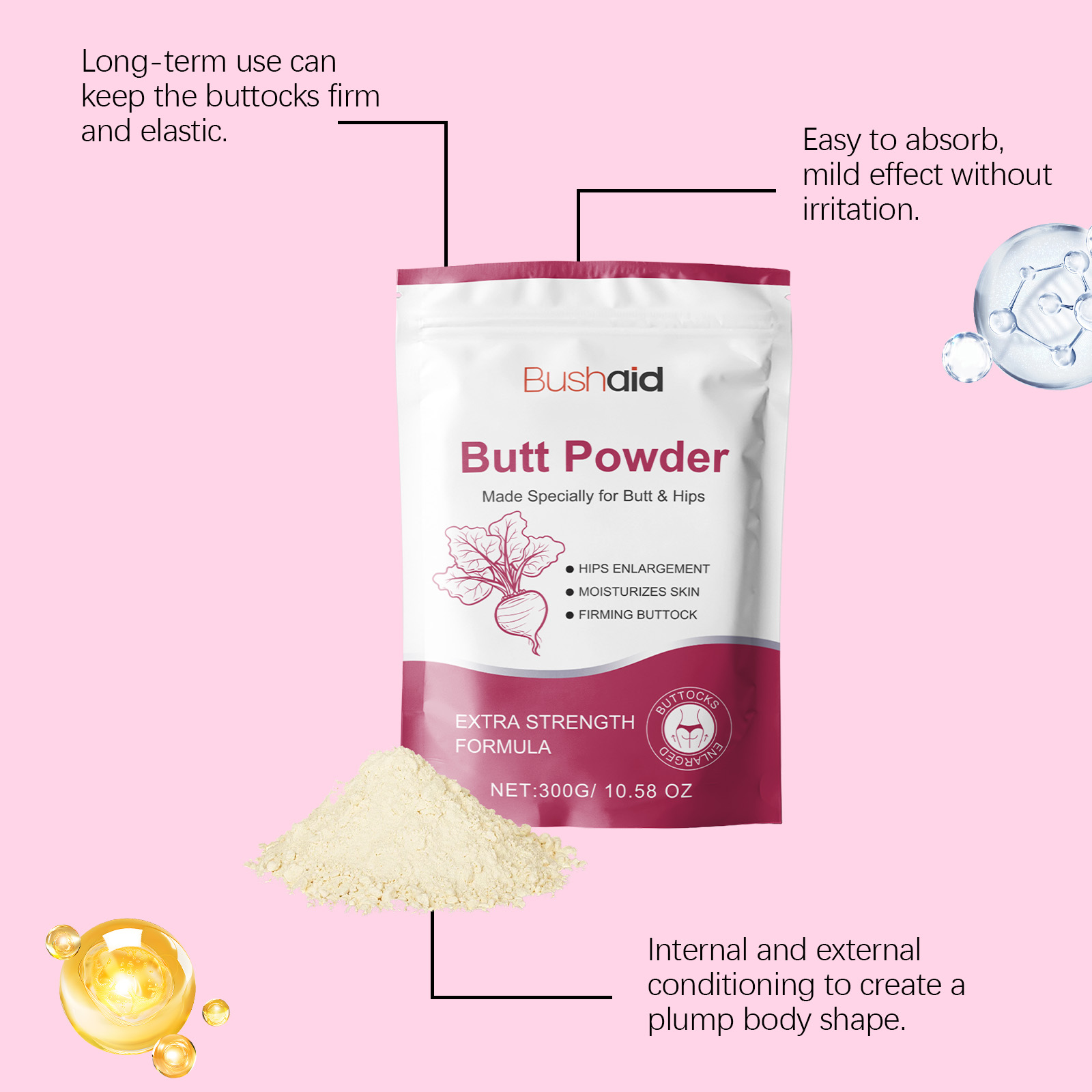 Hip Muscle Gain Protein Powder - Nutrition Fitness Supplements recension och pris