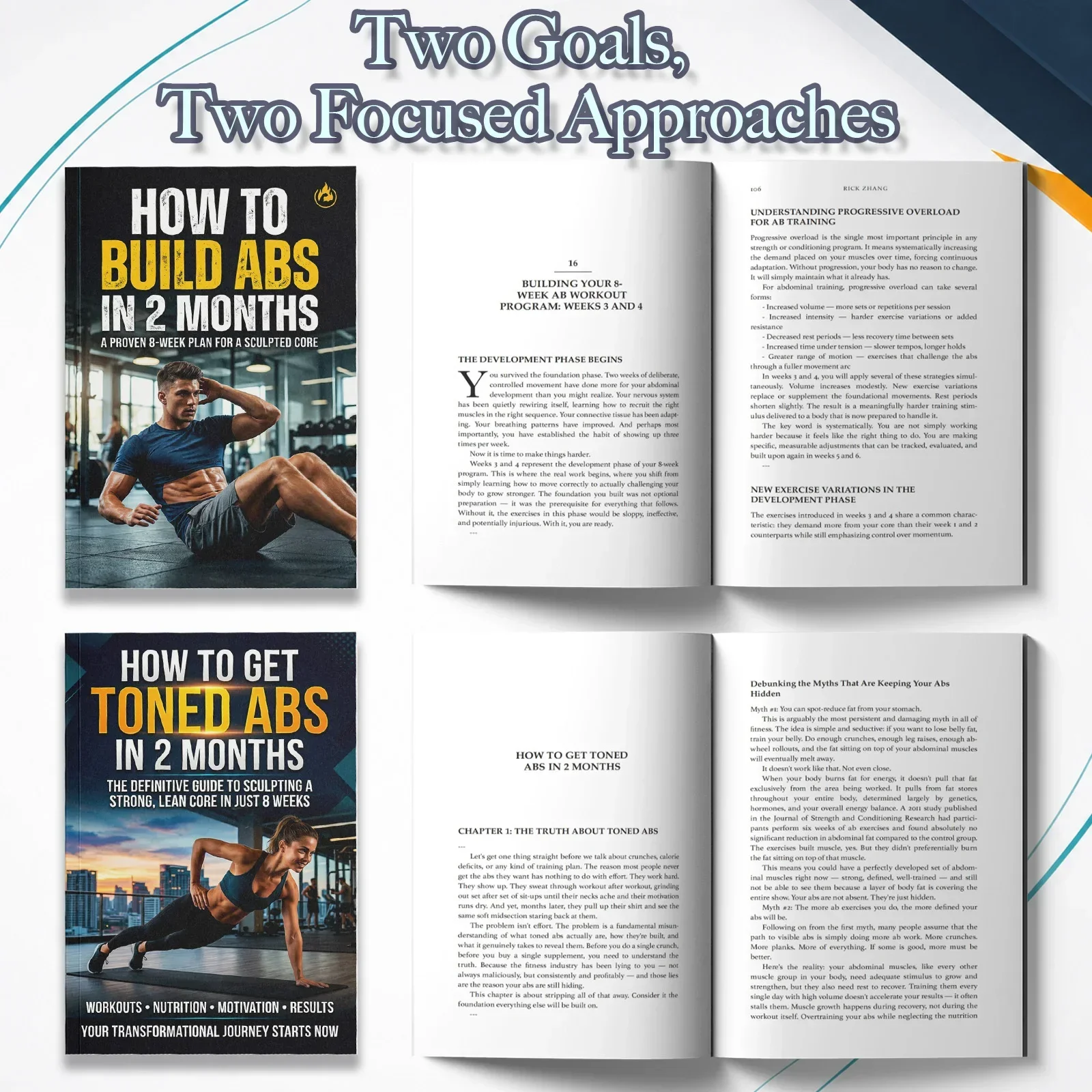 2-Book Abs Training Guide Set  - Nutrition Fitness recension och pris