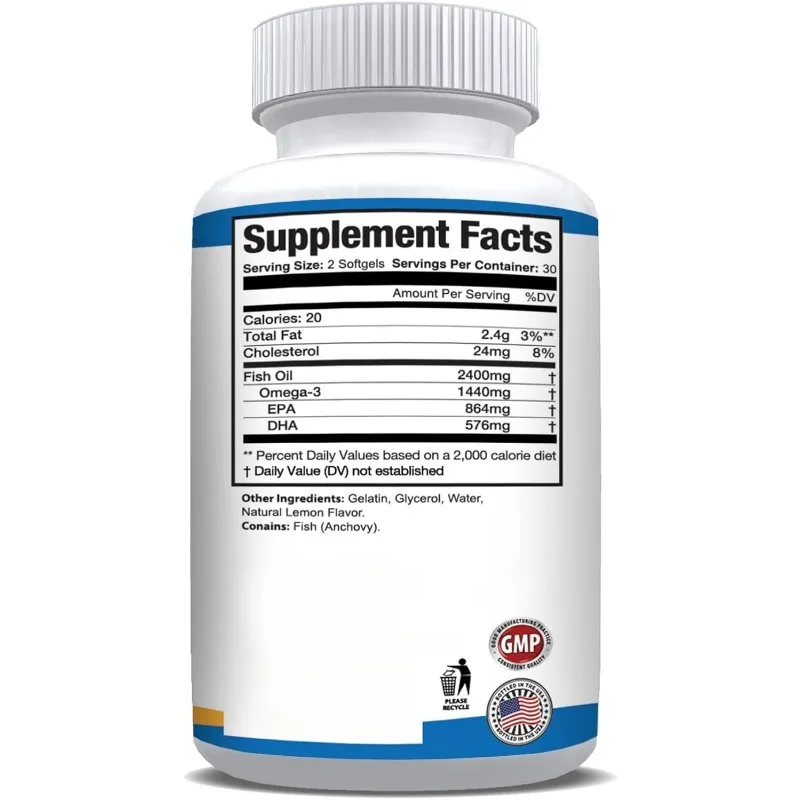 Omega 8060 2400mg Omega 3 Fish - Omega 3 Fish Oil recension och pris