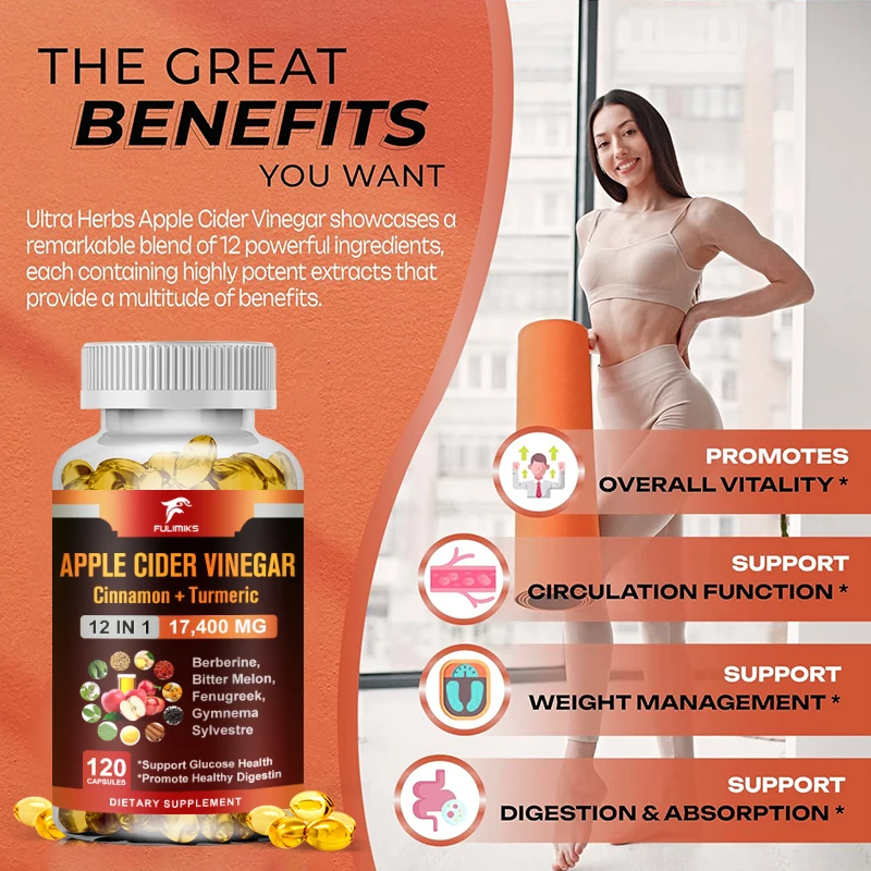 Buy 2 Get 2 Free! All-in-One A - Apple Cider Vinegar Pill recension och pris