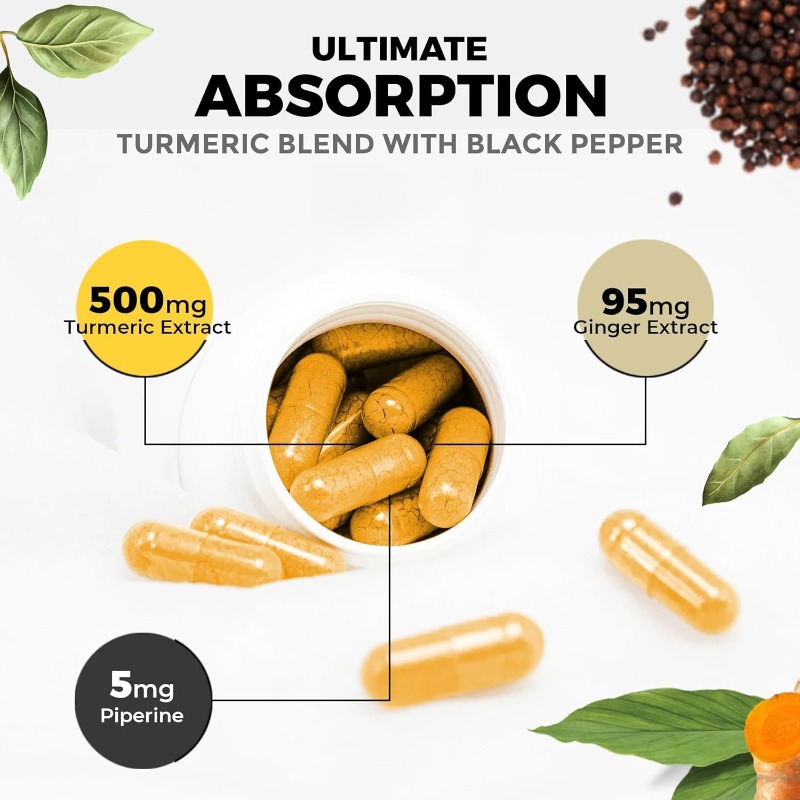 Turmeric, Piperine, Vitamin Zi - Turmeric Curcumin Capsule recension och pris
