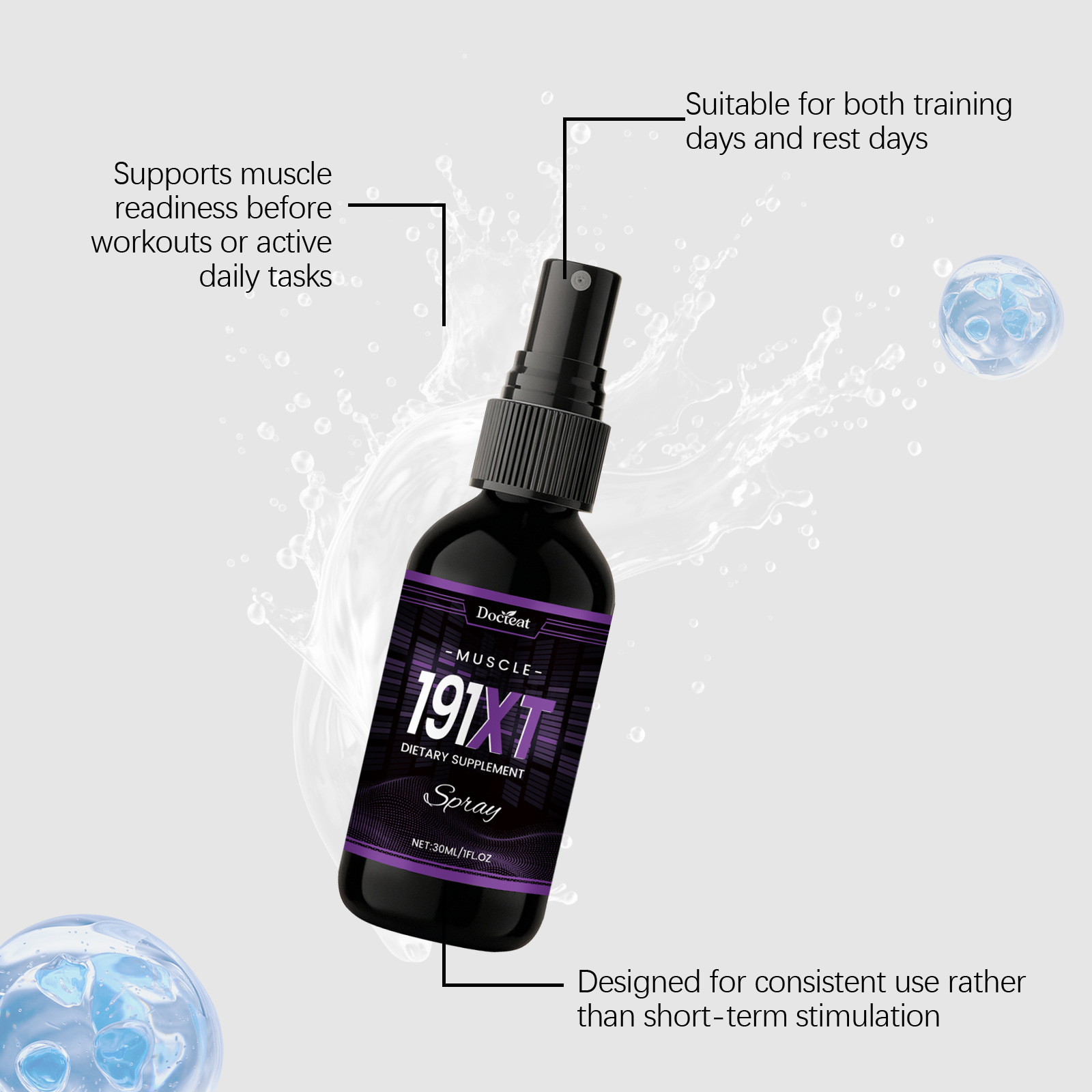 Muscle Growth Spray Enhance Ph - Nutrition Fitness Supplements recension och pris