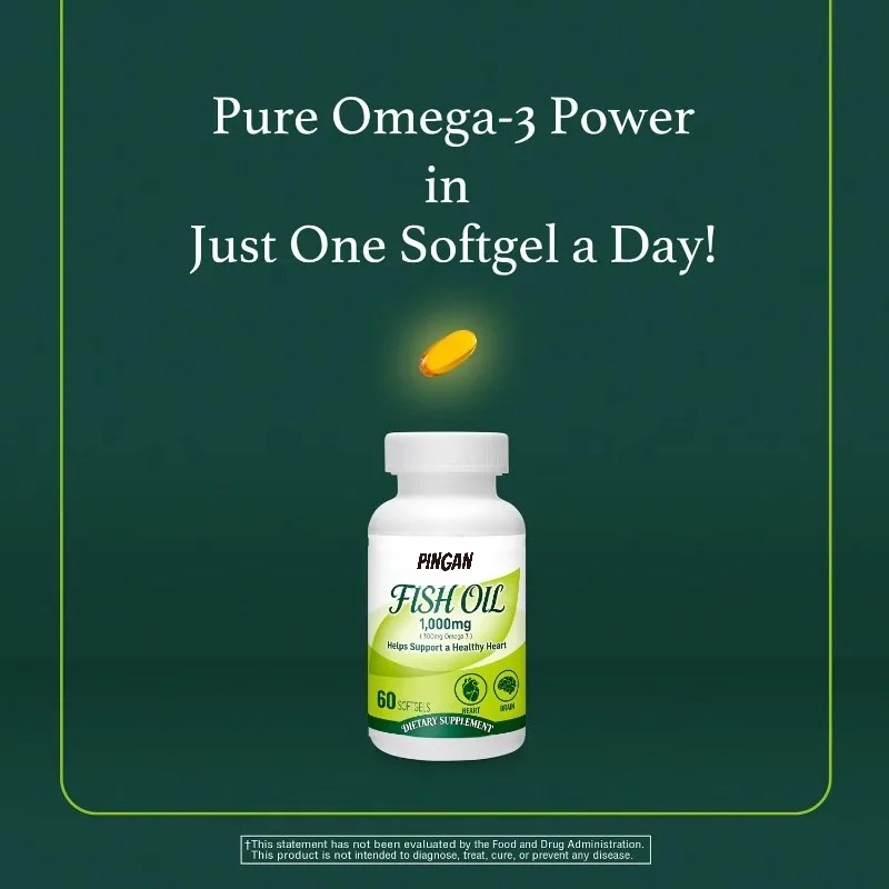 Fish Oil 1000mg Soft Capsules  - Omega 3 Fish Oil recension och pris