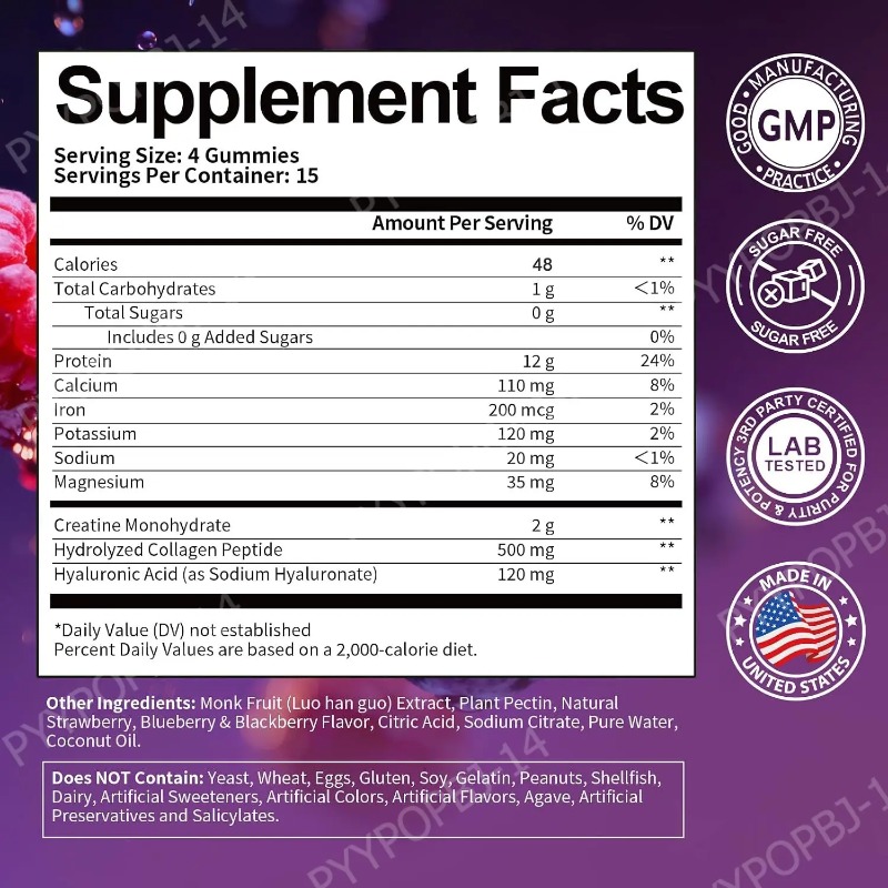 Protein Gummies with Whey Crea - Nutrition Fitness Supplements recension och pris