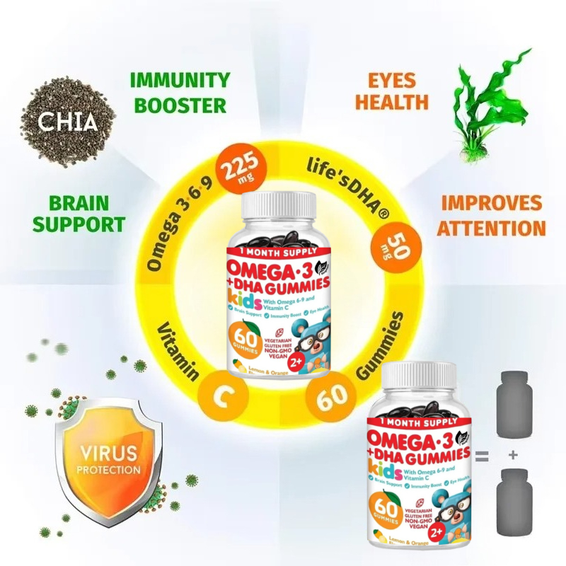 Omega 3 Vegetarian Gummies, Su - Omega 3 Fish Oil recension och pris